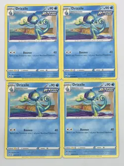 POKEMON TCG Chilling Reign DRIZZILE x4 4x Uncommon Playset #042/198 Pack Fresh! - Image 1