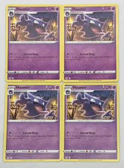 POKEMON TCG Lost Origin HAUNTER x4 4x Uncommon Playset #065/196 Pack Fresh NM! - Image 1