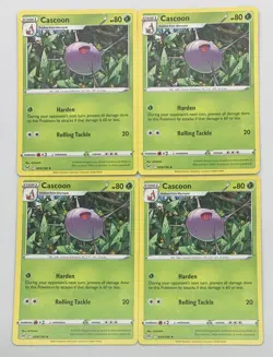 POKEMON TCG LOST ORIGIN Cascoon x4 4x Uncommon Playset #009/196 Pack Fresh NM! - Image 1