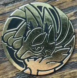 POKEMON TCG MEGA EVOLUTION LUCARIO COIN NEW NM+ - Image 1
