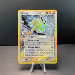 Pokemon TCG Jolteon Delta Species Holo Rare 7/113 Ex Delta Species - Image 1