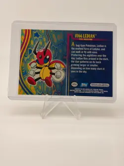 Ledian #166 Pokemon Card Foil Topps TV Animation Edition Rare Card - Image 2