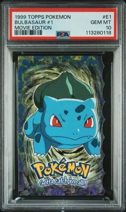 PSA 10 Bulbasaur Topps Movie Edition POP 45 Pokemon 1999 Mint Rare - Image 1