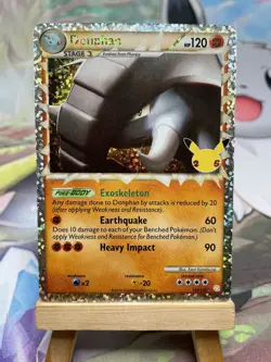 Donphan 107/123 - Celebrations Classic Collection Holo Pokemon Card - Near Mint - Image 1