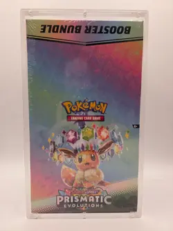 Pokemon SV8.5 Prismatic Evolutions sealed Booster Bundle Display W/Acrylic AD21 - Image 1