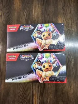 Pokemon TCG Prismatic Evolution Surprise Box Factory Sealed x2 - Image 1