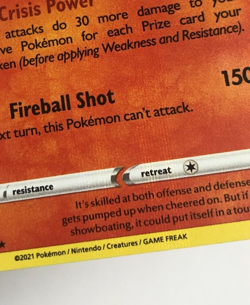 Pokemon Card Chilling Reign Holographic Bleed Error Cinderace 028/198 NM - Image 2