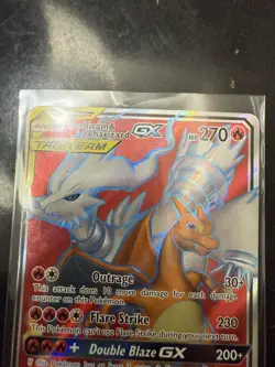 Pokemon TCG Reshiram Charizard GX Full Art Card 194/214 Unbroken Bonds - Image 2
