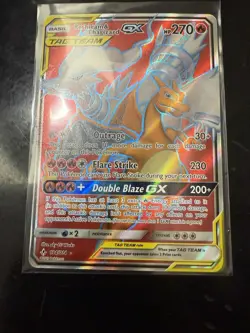 Pokemon TCG Reshiram Charizard GX Full Art Card 194/214 Unbroken Bonds - Image 3