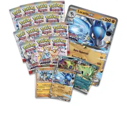 PRISMATIC EVOLUTIONS Lucario EX & Tyranitar EX Pokemon Collection Box Sam’s Club - Image 3