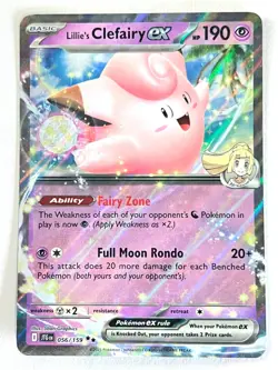 Lillie’s Clefairy ex 056/159 Double Rare Journey Together Pokemon - Near Mint NM - Image 1