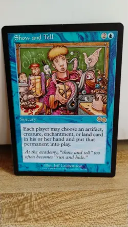 SHOW AND TELL Magic The Gathering MTG Sorcery 1998 Collector Trading Card 96/350 - Image 1