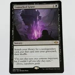 Unmarked Grave Modern Horizons 2 NM Black Rare MAGIC THE GATHERING CARD - Image 2
