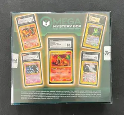 Omega Mystery Box Delta Series - 10 Pokemon CGC Graded Cards - Sealed Box - Image 2