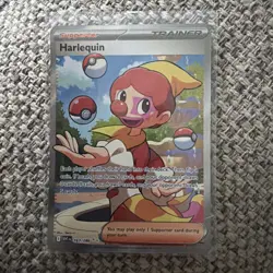 Harlequin 163/086 Holo Shiny Pokemon TCG Card White Flare 2025 NEAR MINT - Image 1