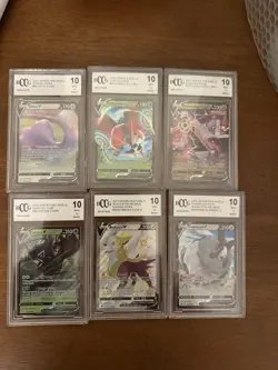 Pokemon Card Lot Graded 10 6 Graded Cards All 10 - Image 1