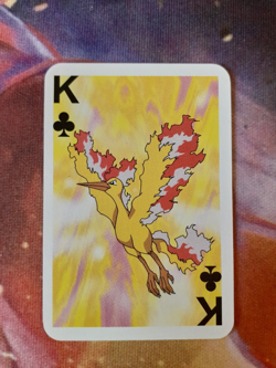 Moltres King of Clubs Pokemon 1999 Mini Deck Playing Cards 2.5x1.75in NM - Image 1
