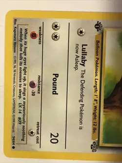 Jigglypuff 54/64 1st Edition NM Near Mint Jungle Set Non-Holo Pokemon Card - Image 3