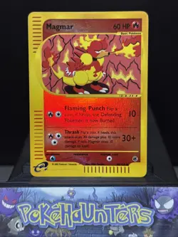Pokemon Card Magmar 86/165 Expedition Base Set Reverse Holo WOTC Light Play - Image 1