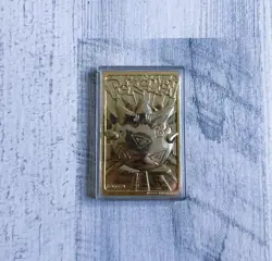 Pokemon Togepi Burger King 23k Gold Plated Trading Card 1999 Nintendo Loose - Image 1