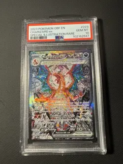 Pokemon TCG 2023 SVI Obsidian Flames Charizard EX Sir Card 223/197 PSA 10 - Image 1