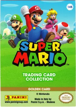 Super Mario card TCG - 145 - Mario - Golden Card - Near Mint / Ex+ - Image 2