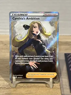 Cynthia's Ambition 169/172 Brilliant Stars Full Art Trainer Pokemon Card 2022 NM - Image 2