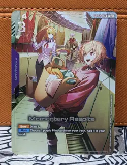 Gundam Card Game - Dual Impact - Momentary Respite - R+ Alt Art - GD02-112 - Image 1