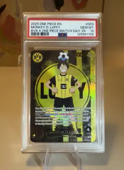 One Piece BVB Monkey D. Luffy Promo Card ST13-003 PSA 10 GEM MINT English OP03 - Image 1