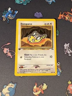 Pokemon Card Dunsparce 54/75 Neo Discovery FIRST EDITION - (NM-) - Image 1
