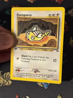 Pokemon Card Dunsparce 54/75 Neo Discovery FIRST EDITION - (NM-) - Image 2
