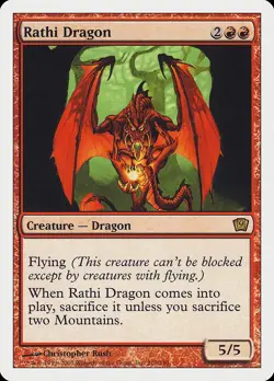 Rathi Dragon 9th Edition PLD Red Rare MAGIC THE GATHERING MTG CARD ABUGames - Image 1