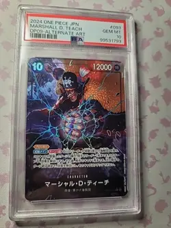 PSA10 Marshall D Teach Blackbeard PSA10 op09-093 SR Parallel One Piece Card - Image 1