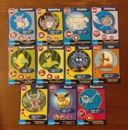 Pokemon Burger King PokeTrivia Cards Lot of 11 Vintage - Image 1