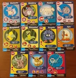 Pokemon Burger King PokeTrivia Cards Lot of 11 Vintage - Image 2