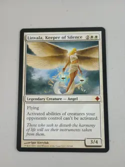 MTG Linvala, Keeper of Silence Rise of the Eldrazi Magic Angel NM - Image 1
