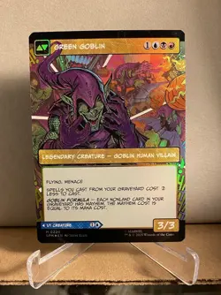 Norman Osborn 220 Borderless FOIL Marvel's Spider-Man Pack Fresh MTG MINT - Image 2