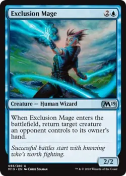 1 x Exclusion Mage - Foil - Core Set 2019 - NM-Mint - MTG - Image 1