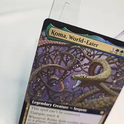 Koma, World-Eater MTG FDN NM Near Mint Non Foil Extended Art Fast Shipping - Image 2