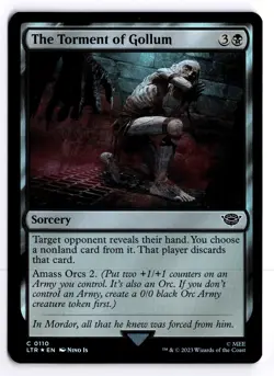 The Torment of Gollum 110 Foil Universes Beyond: The Lord of the Rings C MTG LP - Image 1