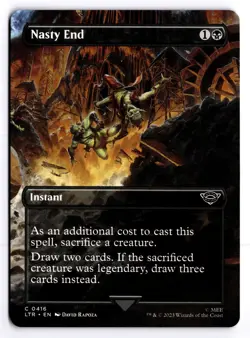 Nasty End (Borderless) 416 Universes Beyond: The Lord of the Rings C MTG LP - Image 1