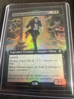 MTG Spider-Man Rare 0257 Morlun, Devourer of Spiders Borderless Foil - Image 2