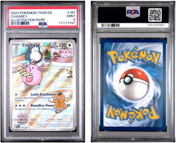 2024 POKEMON TWM EN-TWILIGHT MASQUERADE #187 CHANSEY ILLUSTRATION RARE PSA 9 - Image 1