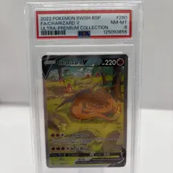 Charizard V SWSH260 PSA 8 NM-MT 2022 Pokemon Black Star Promo - Image 1