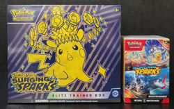 LOT OF 3 Pokemon Surging Sparks ETB & Booster Bundle Costco 2-Pack Sealed - Image 2
