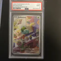 2024 POKEMON SCR EN-STELLAR CROWN ILLUSTRATION RARE #143 BULBASAUR PSA 9 - Image 1