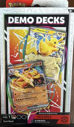 Pokemon TCG Demo Decks (Play Lab 2025) Pikachu/Charizard SEALED - Image 1