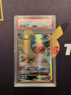 2016 Pokemon XY Evolutions 104/108 Full Art Pidgeot EX PSA 9 Mint - Image 1