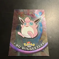 1999 Wigglytuff #40 Foil Topps Blue Logo Pokemon TV Animation Edition NM/LP - Image 4