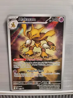 Pokemon TCG English Mega Evolution 009 Promo Alakazam - Image 1